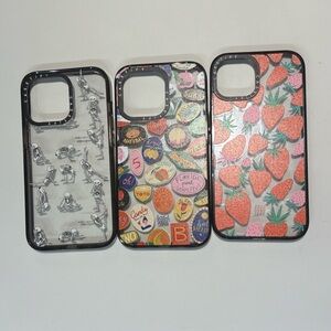 Casetify Black and Multicolor Phone Case Set